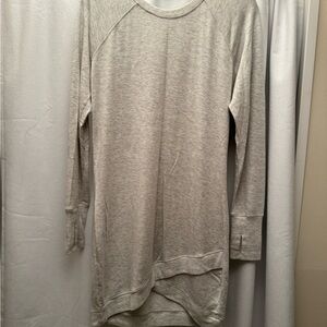 Light Heather Gray Sweatshirt Dress